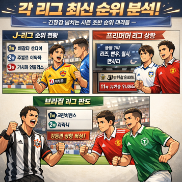 베갈타 센다이 J리그 선두 질주프리미어리그 리즈 맨